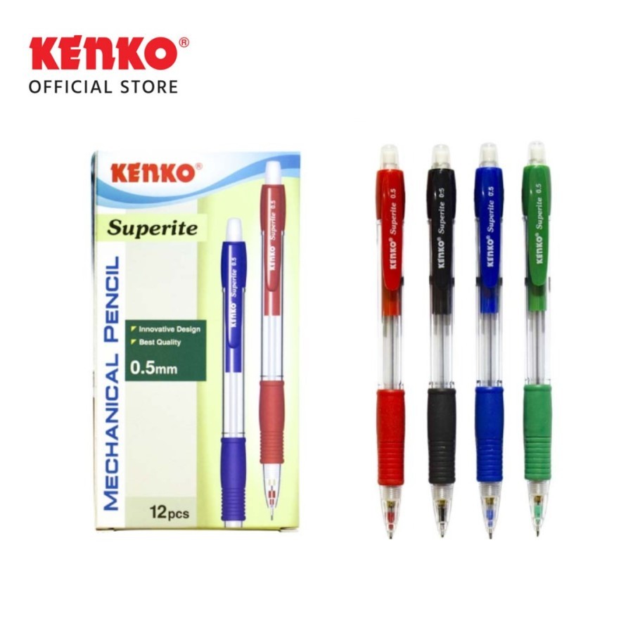 

KENKO MECHANICAL PENCIL SUPERITE (0.5MM) - 1 LUSIN