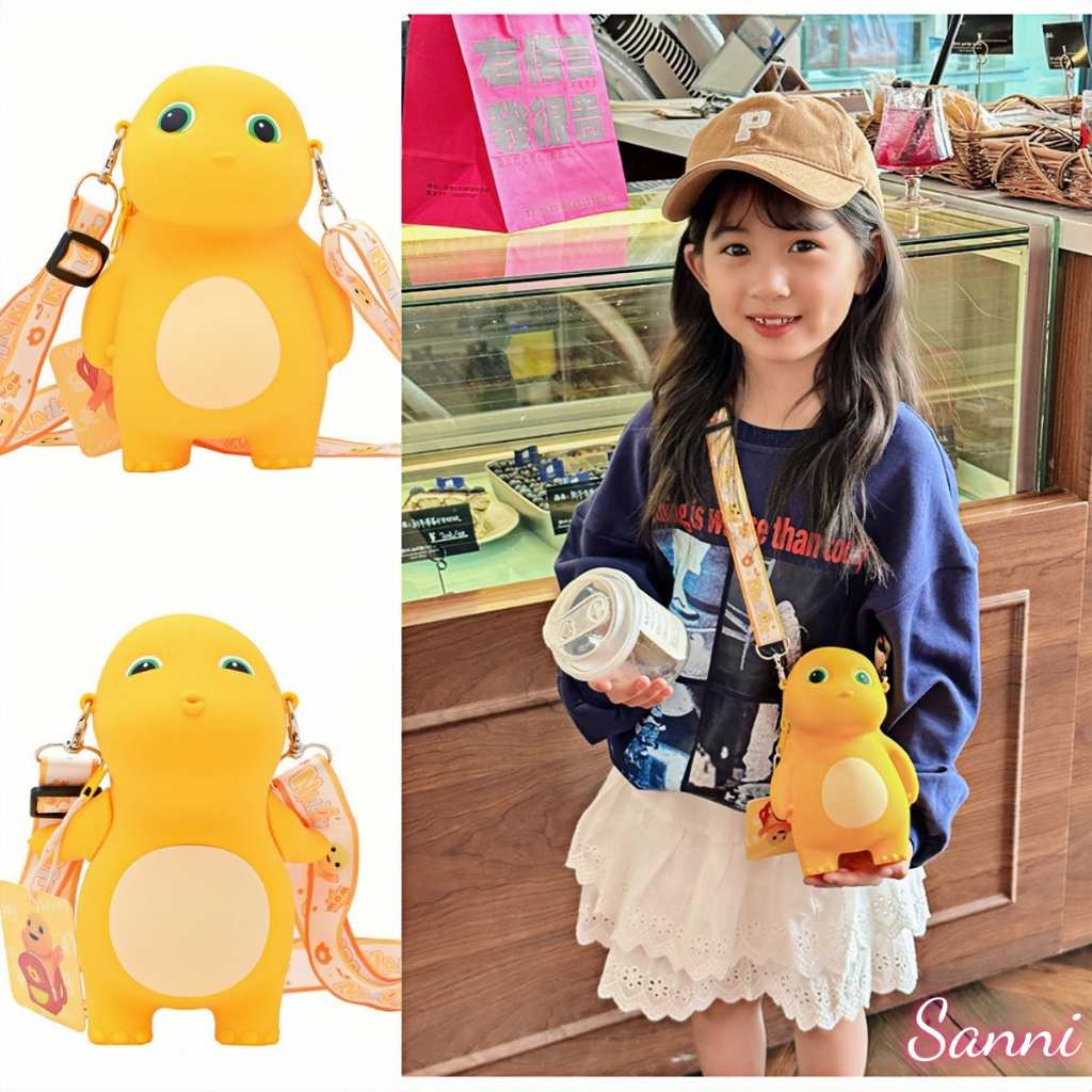 【Tas Silikon Unik】NAILONG 2025 Tas Silikon Mini Anti Jatuh | Hadiah Bayi Unik & Tas Selempang Lucu
