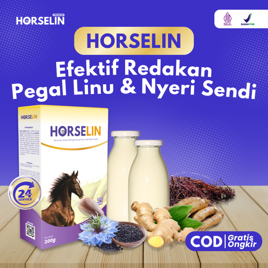 

Susu Nyeri Sendi Dan Pegal Linu Susu Kuda HORSELIN Atasi Masalah Pensendian Tulang