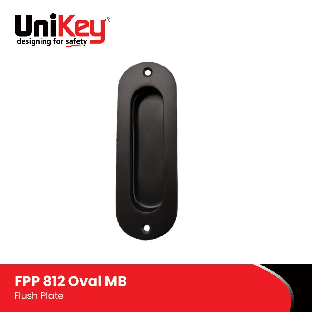 Unikey Flush Pull Plate Fpp 812 Oval Mb