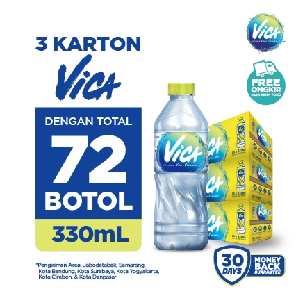 

Paket 3 Karton ViCA 330mL isi 72 botol