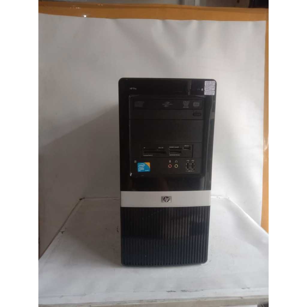 cpu hp pro 2000 mt intel core duo e7500 ram 4gb ddr3 hardisk 250gb kondisi ok