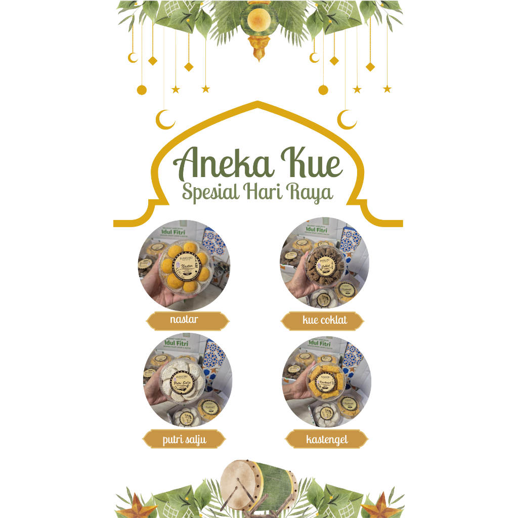 

PAKET HAMPER KUE LEBARAN UKURAN 250GRAM PENGIRIMAN INSTAN/SAMEDAY SBY