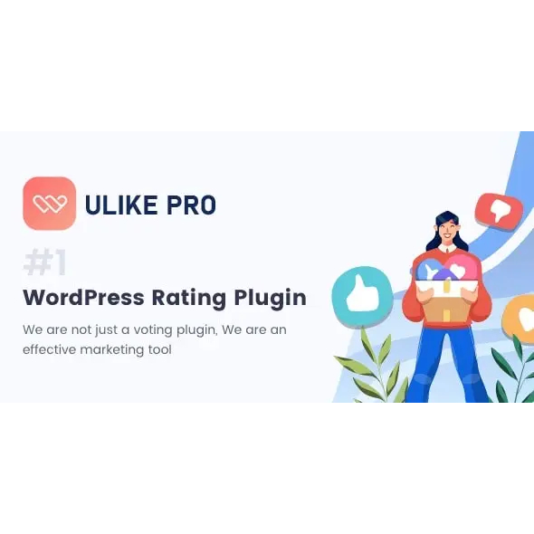 WP ULike Pro | Plugin Wordpress | Bonus 1 Plugin | Unlimited Device