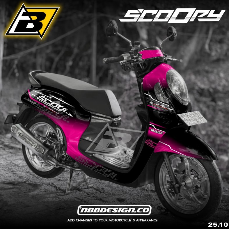 (COD) TERBARU Decal Sticker Honda Scoopy 2021 2022 2023 2024 Full body - Stiker Skotlet Variasi New 