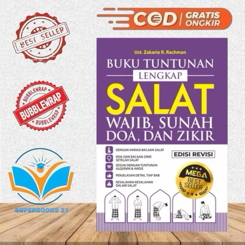 Buku Tuntunan Lengkap Salat Wajib Sunah Doa Dan Zikir Edisi Revisi - Zakaria R. Rachman