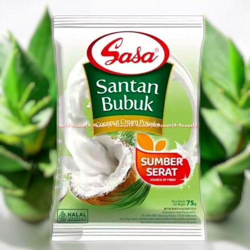 

Sasa Santan Bubuk 75gr Mudah Praktis Higenis dan Tahan Lama Coconut Powder Kelapa Bubuk Siap Pakai Gunakan