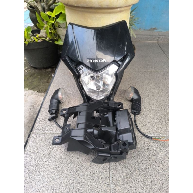 HEADLAMP BATOK LAMPU DEPAN SET CRF 150 L CRF150L SET COPOTAN MOTOR KOMPLIT LAMPU SPIDO SEN DAN BREKE