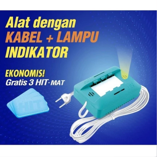 HIT Mat Alat Anti Nyamuk Ekonomis + Lampu - Obat Nyamuk Elektrik