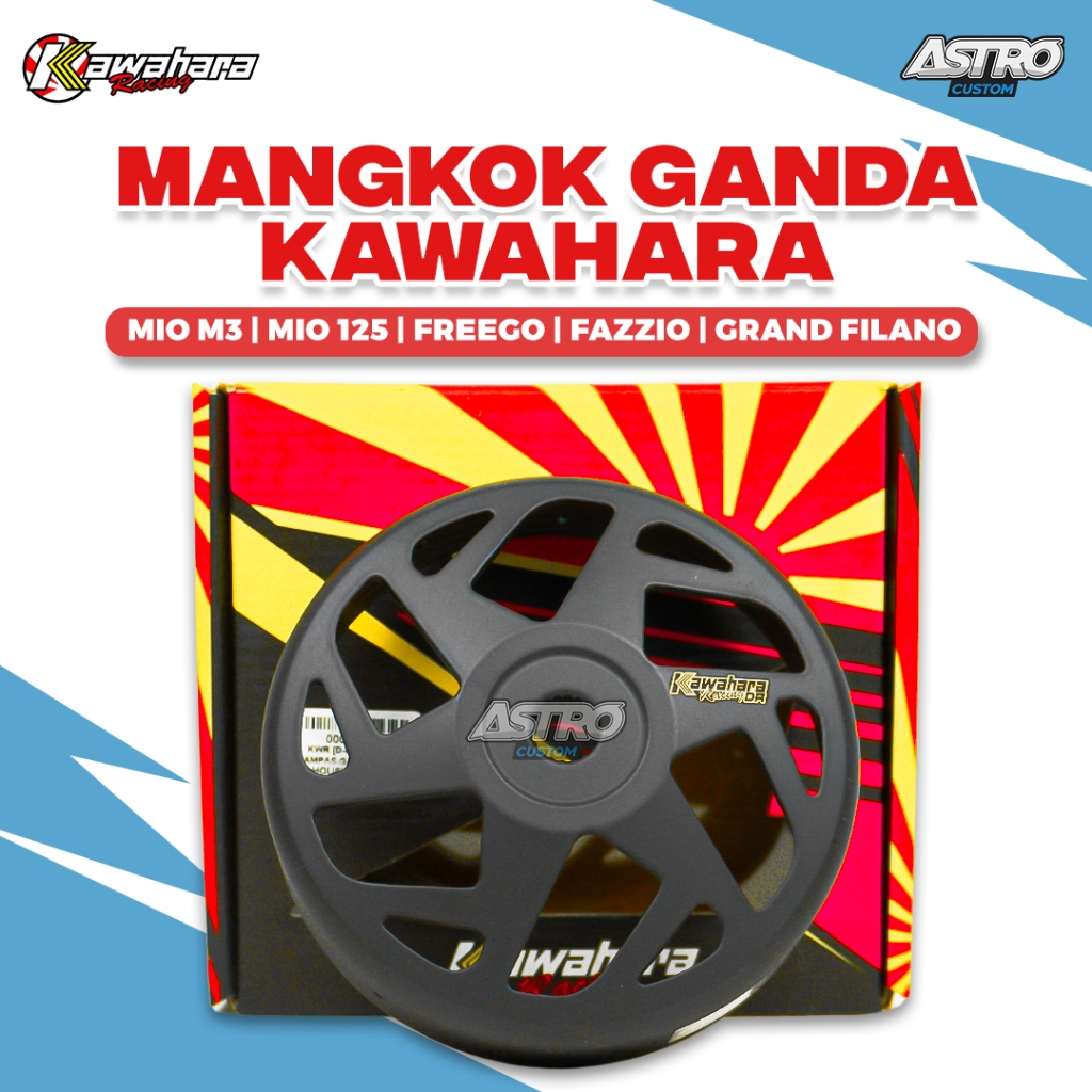 Mangkok Ganda Kawahara Mio M3 Fino Soul GT Xride 125 Freego Filano Fazzio Kampas Ganda Kartel Racing
