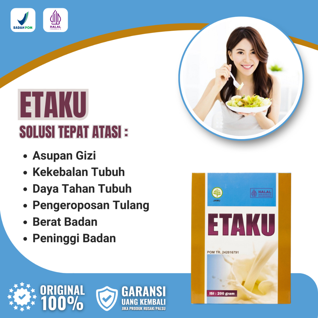 

Susu Bubuk Etaku - Susu Kambing Etawa Etaku Untuk Asupan Gizi Ketahanan Tubuh Dan Kesehatan Tulang