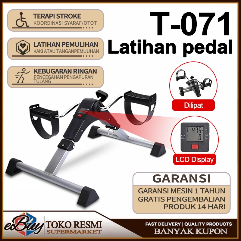 Sepeda Statis Terapi Portable Sepeda Statis Mini Bike Untuk Terapi Kaki Tangan Stroke - EBUY