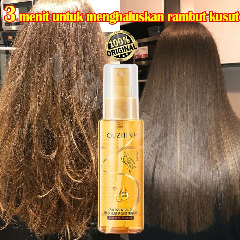 Hair spray Serum rambut kering dan mengembang keratin hair treatment Perawatan Rambut Rusak Smoothin