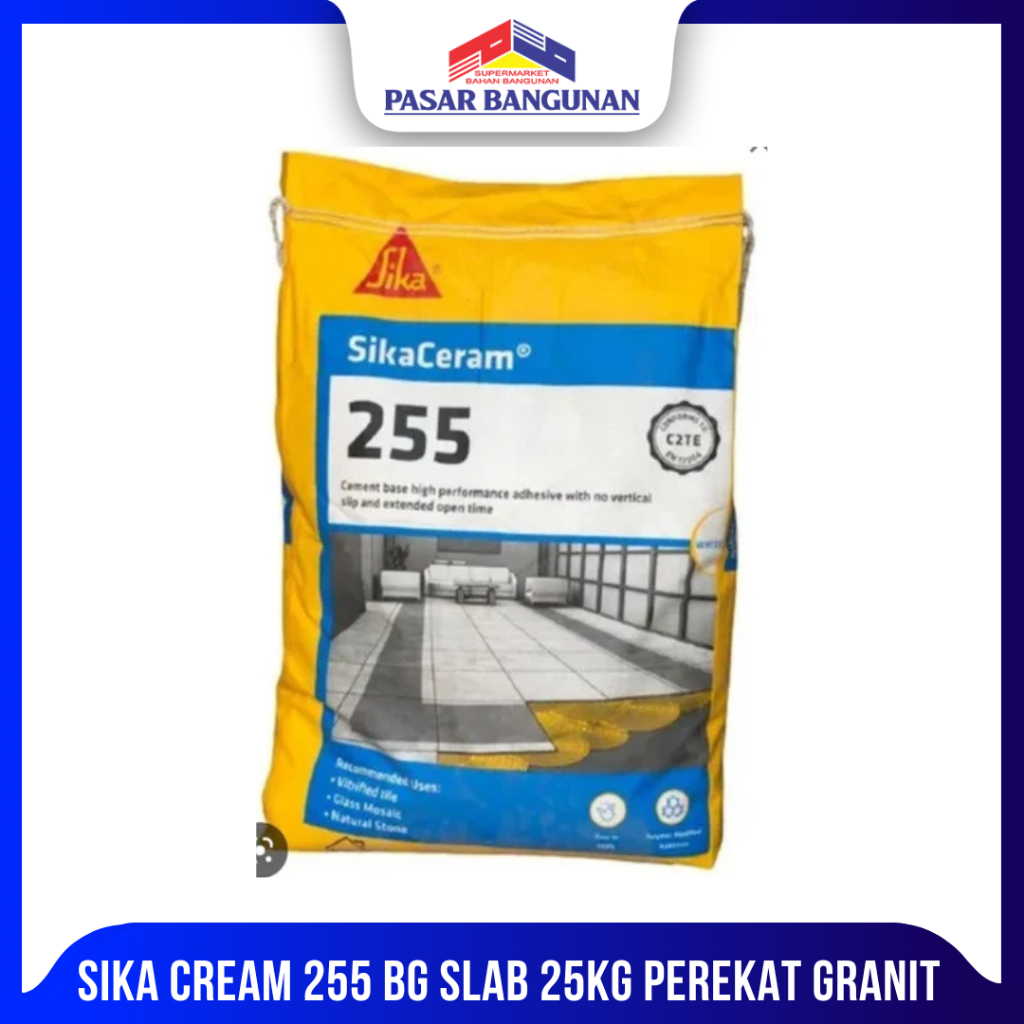 SIKA CREAM 255 BG SLAB 25KG PEREKAT GRANIT