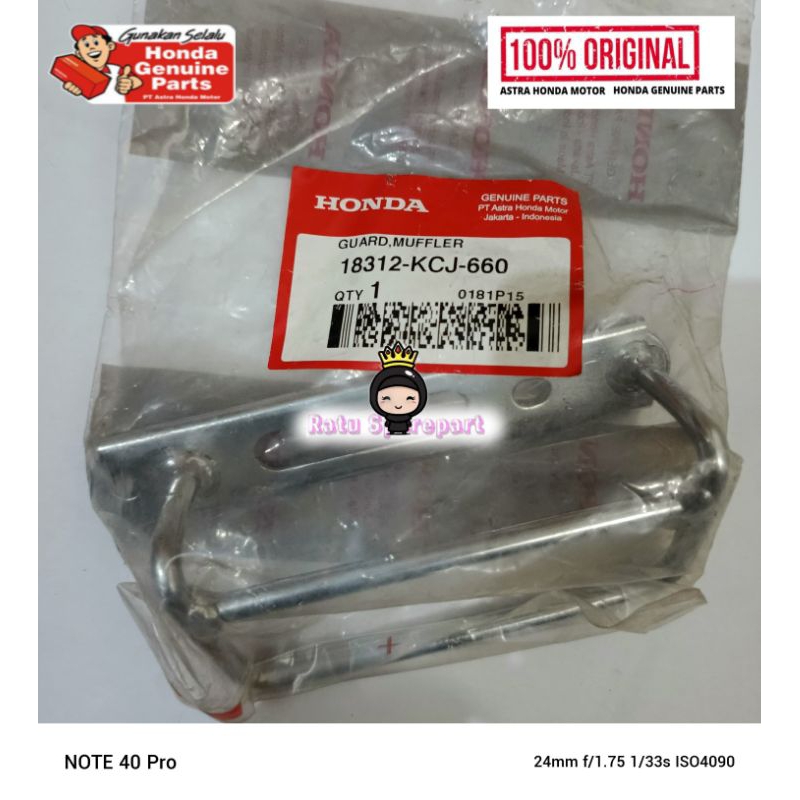 Guard Muffler Honda Tiger Original - 18312KCJ660 - Guard Knalpot Tiger - Pegangan Knalpot Tiger