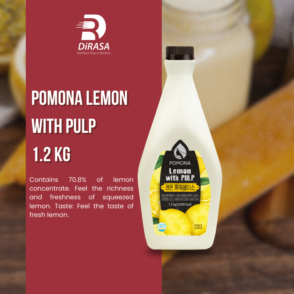 

DiRASA - POMONA Lemon 1.2 KG Untuk Bisnis HORECA/Barista/Bartender/Mixologist