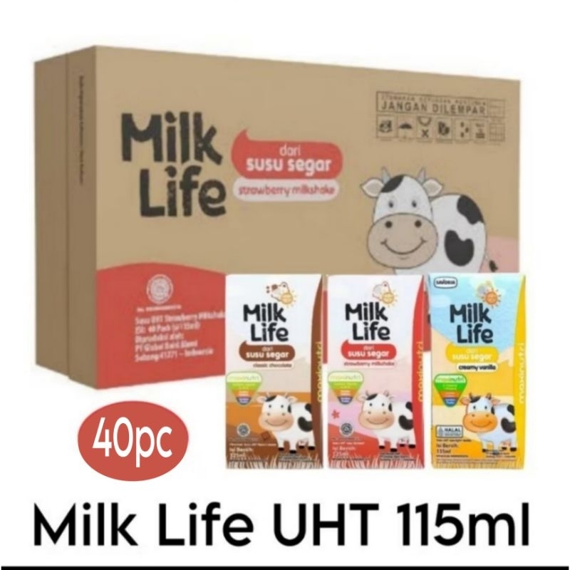 

Milk Life UHT 115 ml Karton isi 40pc