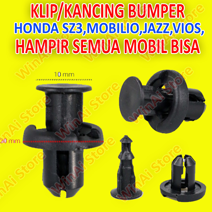 KANCING/KLIP BUMPER INNOVA,HRV,CRV,JAZZ DAN MACAM MOBIL LAINNYA