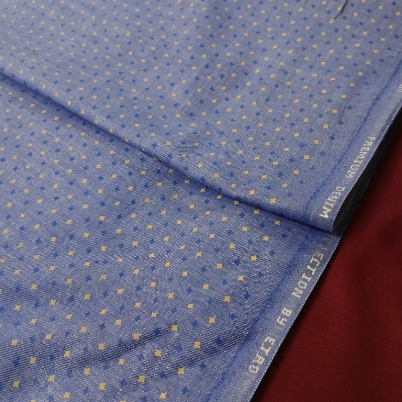 Kain Denim Motif / Kain Denim premium motif per 25 Cm | KAIN DENIM