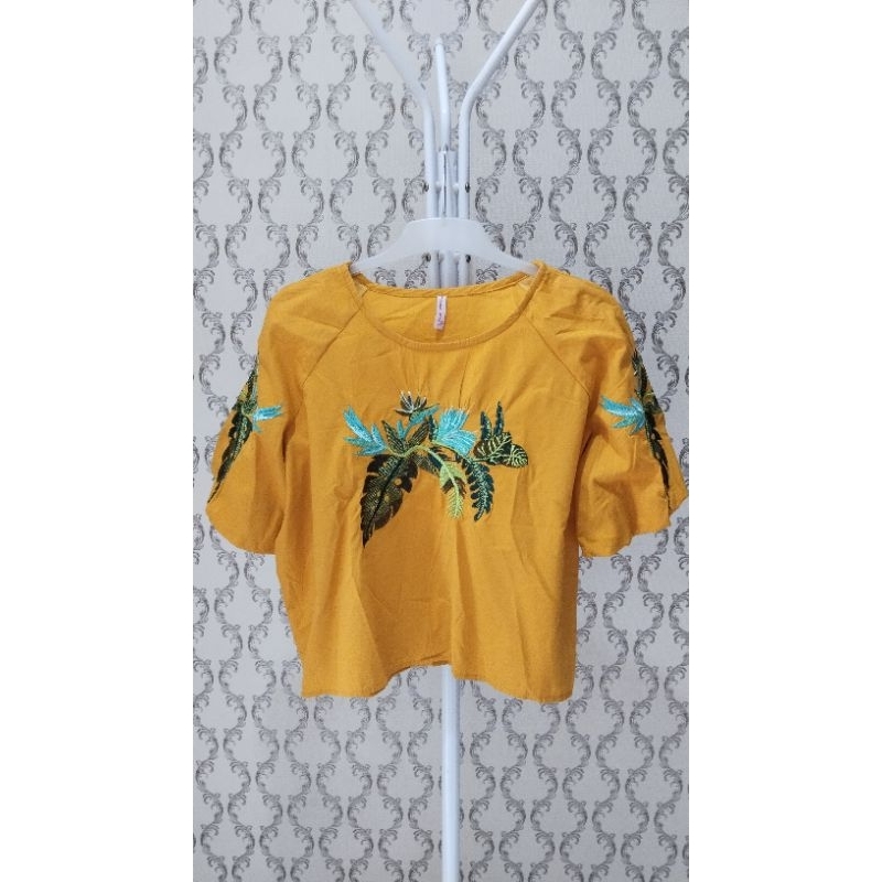 Preloved Blouse Katun Bordir