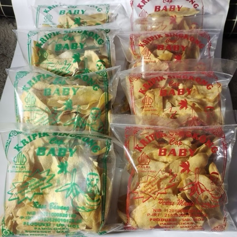 

KRIPIK SINGKONG CAP BABY ENAK