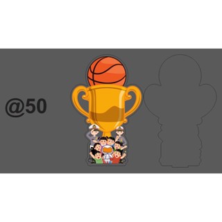 Piala Basket Akrilik Custom Tebal 3mm