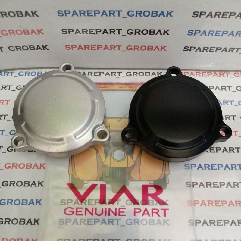 Cover Reduction Gear Tutup Dinamo (pilih; Hitam/Silver) Trail Viar Cross 200ES.GT, Original