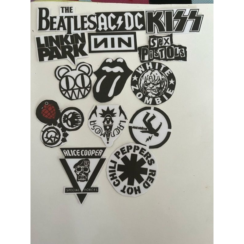 

Stiker Band Murah ( Hitam-Putih ) 14pcs