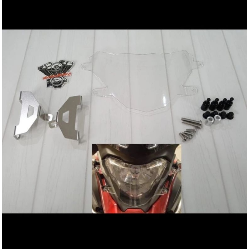 headlight protector lens BMW GS 310 pelindung headlamp BMW 310 GS