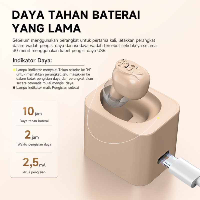 STAETAS Alat Bantu Dengar pendengaran telinga original hearing aids mini alat pendengar telinga