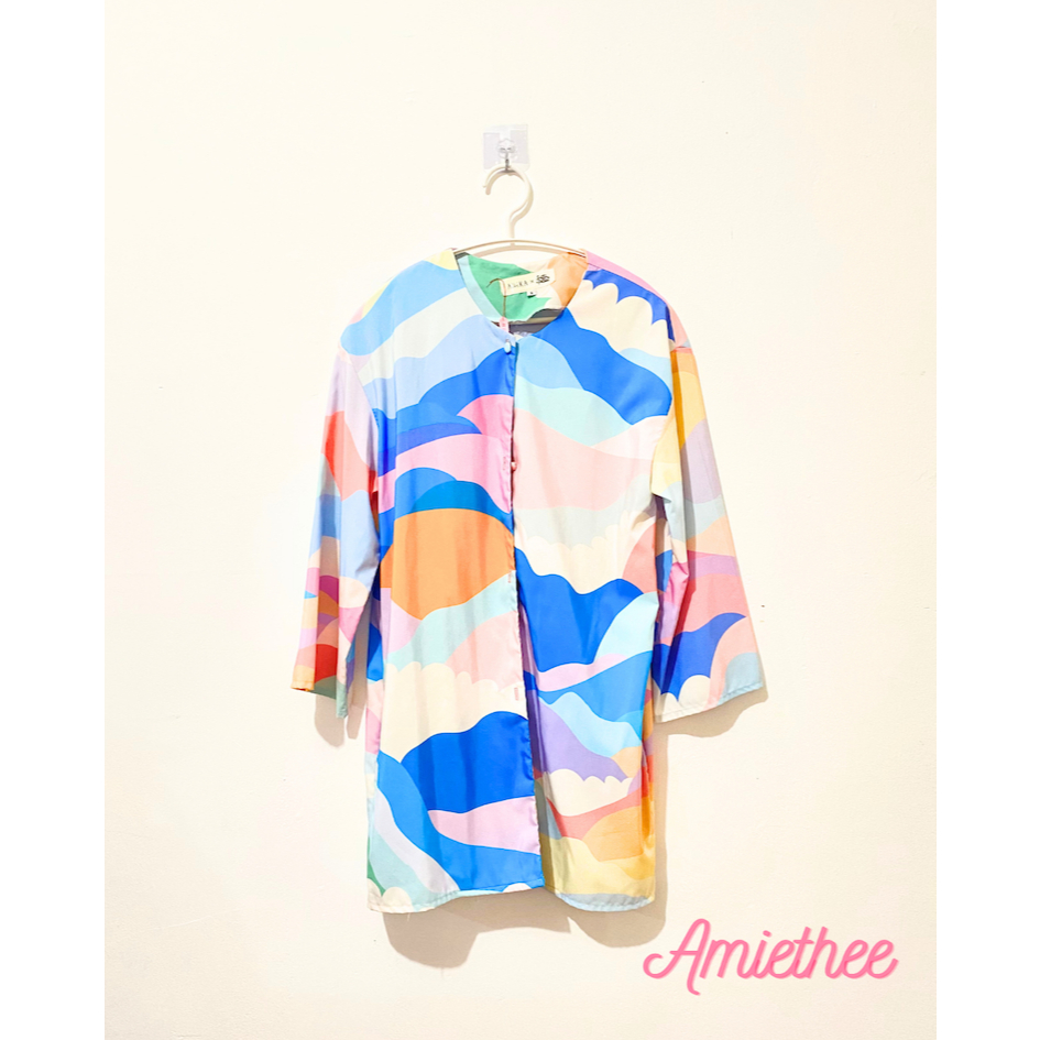 [PRELOVED] SMITTEN by PATTERN x ANEKA Colourful Cloud Outer