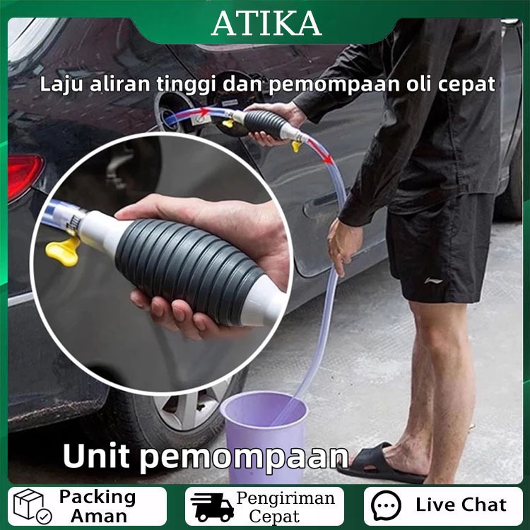 1 M/2 M Portable Pompa Manual Bensin Bensin Alat Sedot Pompa Tangan Selang Penyedot Sedot Pompa Bens