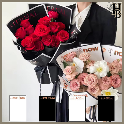 

Kertas Buket Bunga Lines 45cm X 30cm Matte Solid Flower Wrapping Cellophane Paper KB70