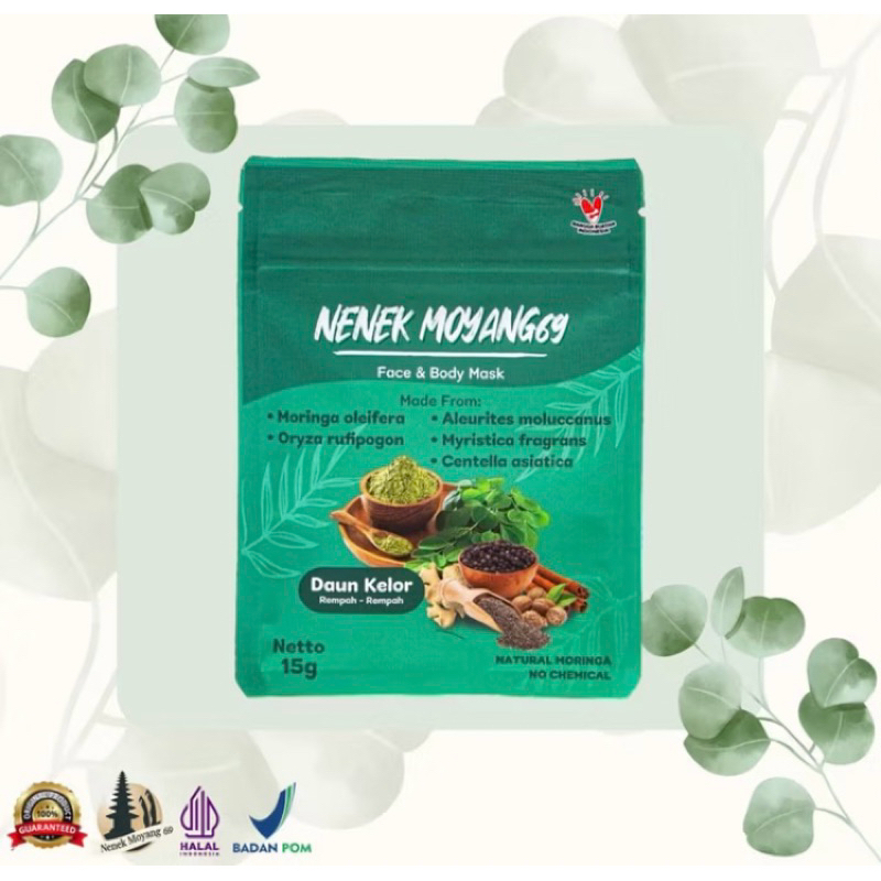 MASKER WAJAH NENEK MOYANG 69 DAUN KELOR