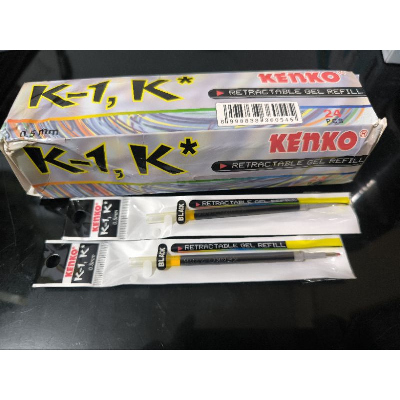 

Refill Pulpen Gel Kenko K1/Isi pulpen gel Kenko K1 0.5mm Black per pcs