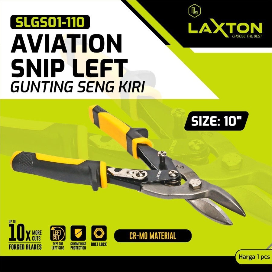 Solid SLGS01-110 gunting seng 10" baja ringan gunting seng aviation kiri
