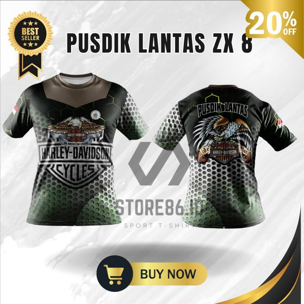 JERSEY PUSDIK LANTAS 8 FULLPRINT SUBLIME / KAOS PUSDIK LANTAS DRIFIT / JERSEY PUSDIK LANTAS / FULL P