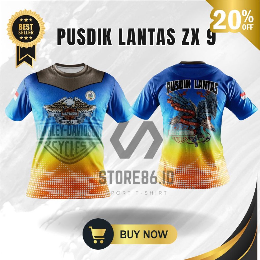 JERSEY PUSDIK LANTAS 9 FULLPRINT SUBLIME / KAOS PUSDIK LANTAS DRIFIT / JERSEY PUSDIK LANTAS / FULL P