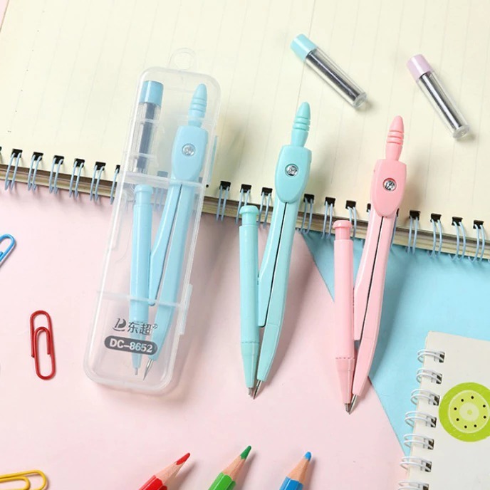 

Jangka Besi Plus Isi Pensil / Jangka Warna Mekanik Sekolah / Jangka Besi Alat Sekolah Anak / Jangka Besi Motif Polos