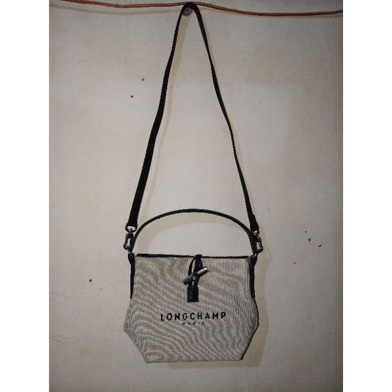 tas wanita sling bag kanvas