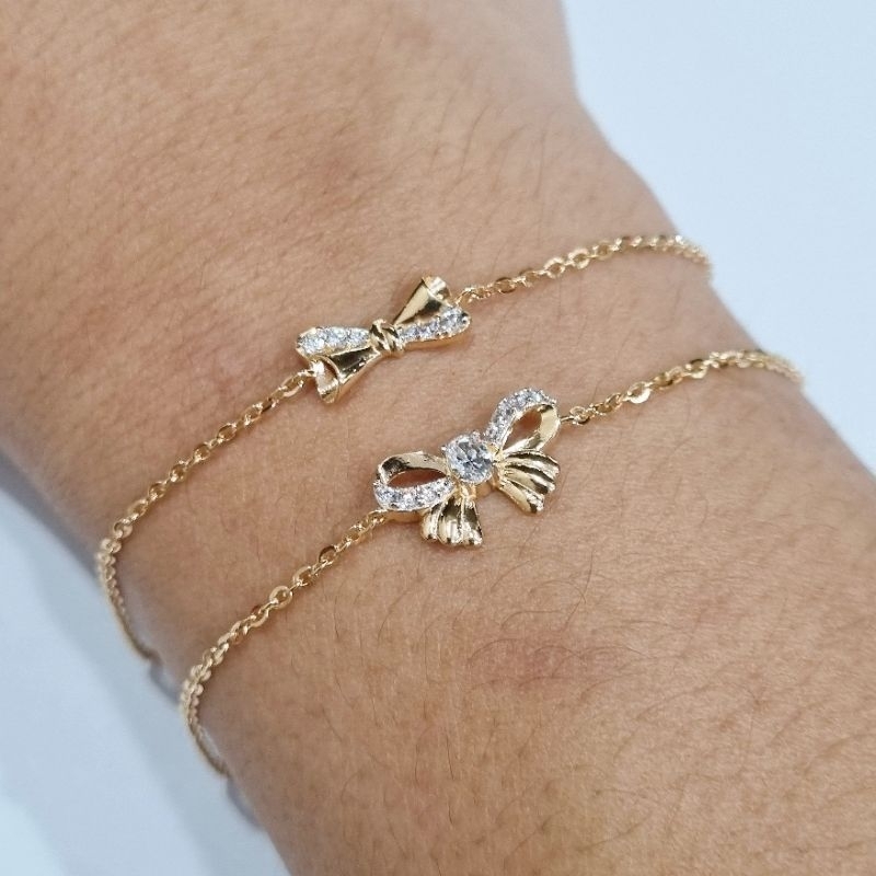 Gelang Serut Pita Emas 8K UBS Maksimal 19 cm - B11