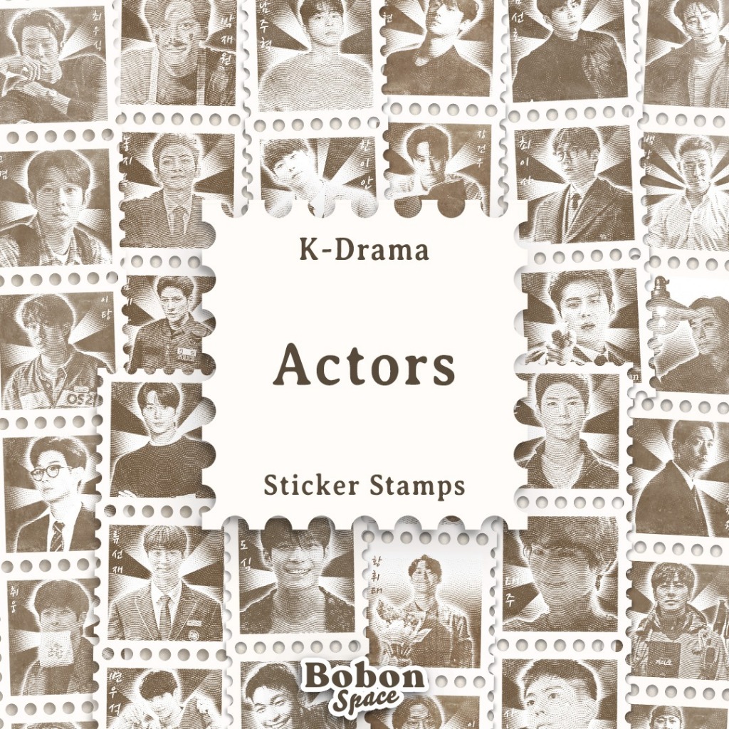 

STICKER STAMPS - K ACTOR | STIKER PERANGKO WATERPROOF AKTOR LAPTOP JURNALING JOURNAL TUMBLER
