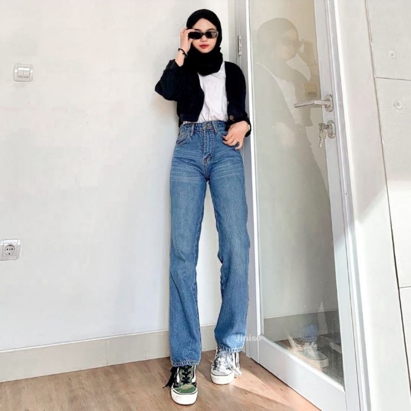 Celana Jeans wanita JINISO preloveed