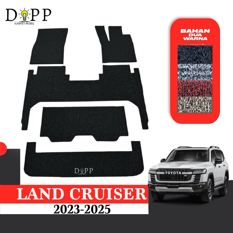 Karpet Mobil Land Cruiser / Karpet Mobil Mie Bihun Toyota Land Cruiser VXR & GR S 2023-2025 Bahan Pr