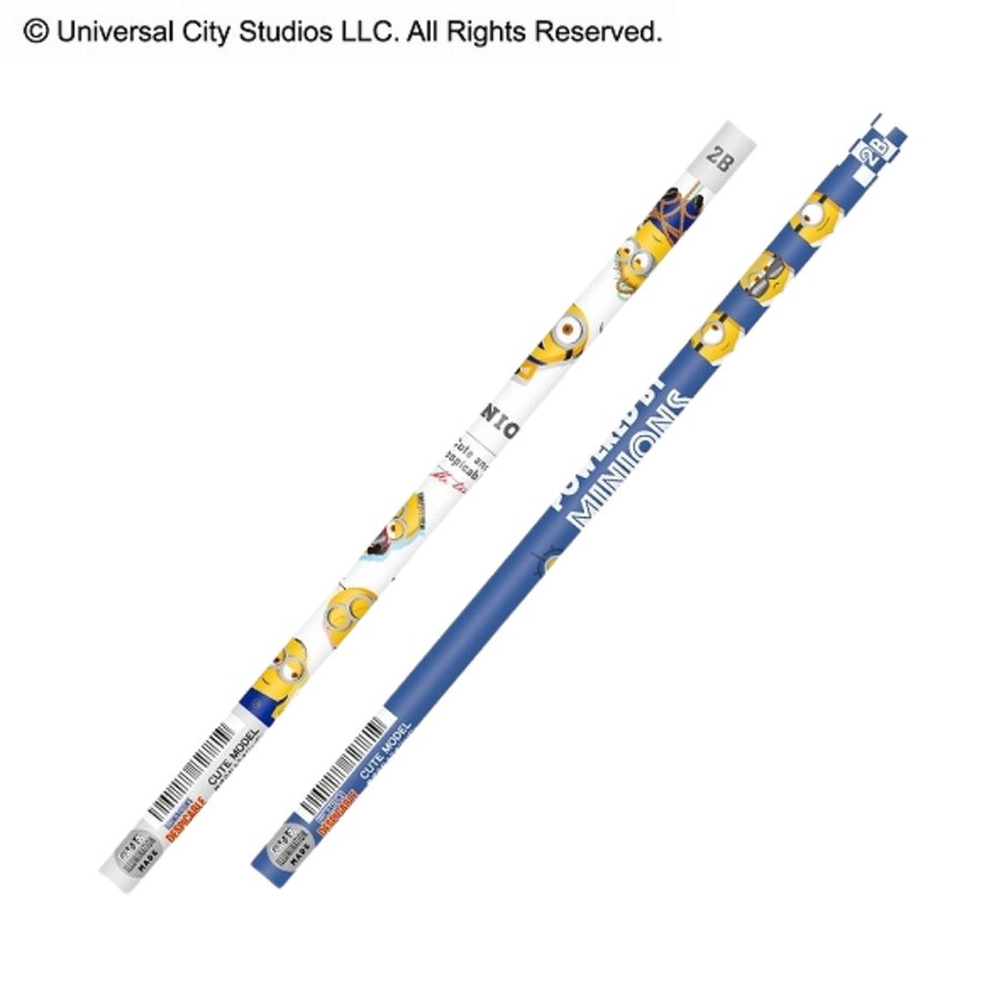 

Wooden Pencil 2B Illumination Minions Despicable Me Pensil Kayu untuk Anak Menulis Limited Edition