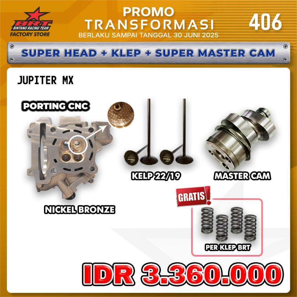 Brt Super Head + Klep + Super Master Cam Jupiter MX