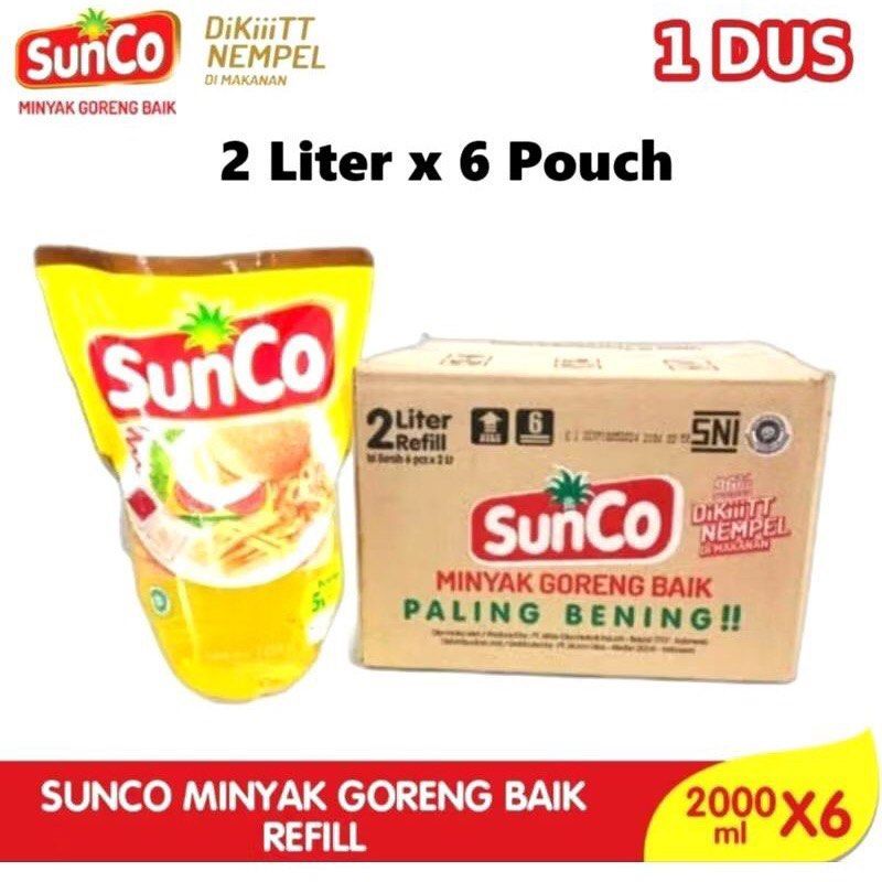 

Minyak Goreng Sunco 2 Liter 1 Dus isi 6 Pcs-Mulya Store