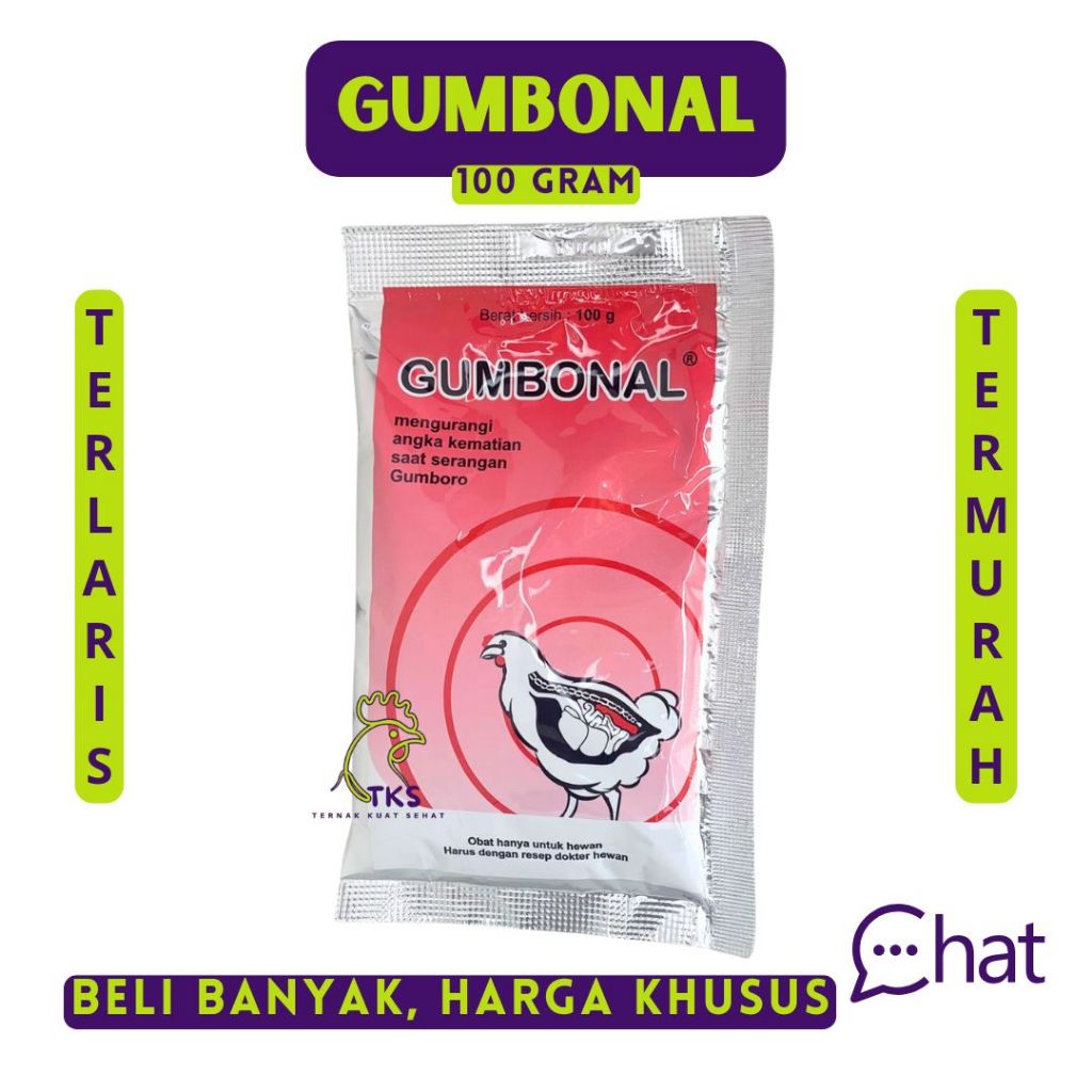 GUMBONAL 100 GRAM - MEDION - Obat Gumboro Unggas - Obat Ayam Gumboro