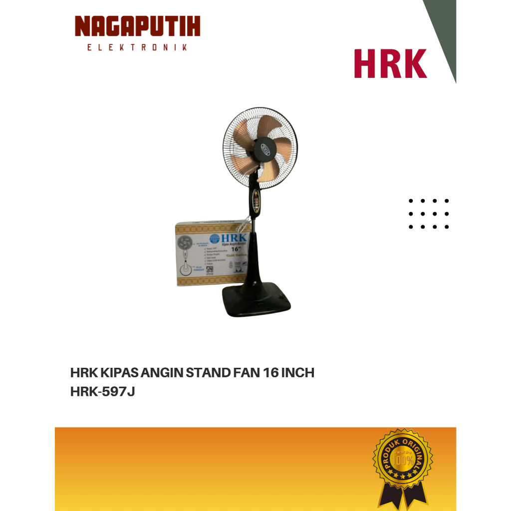STAND FAN HRK 597J 16 inch GARANSI