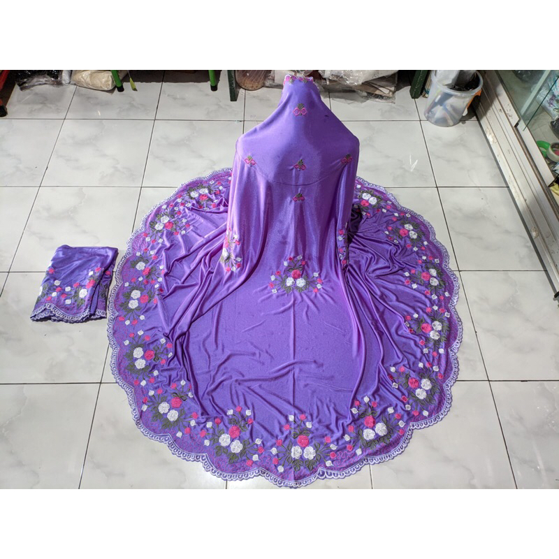 Mukena Setelan Triko bordir